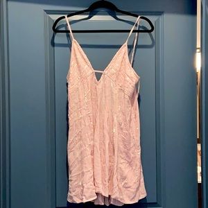 Free people light pink sequin dress